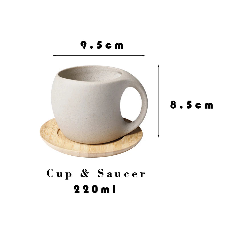 Retro Stoneware Coffee Mug