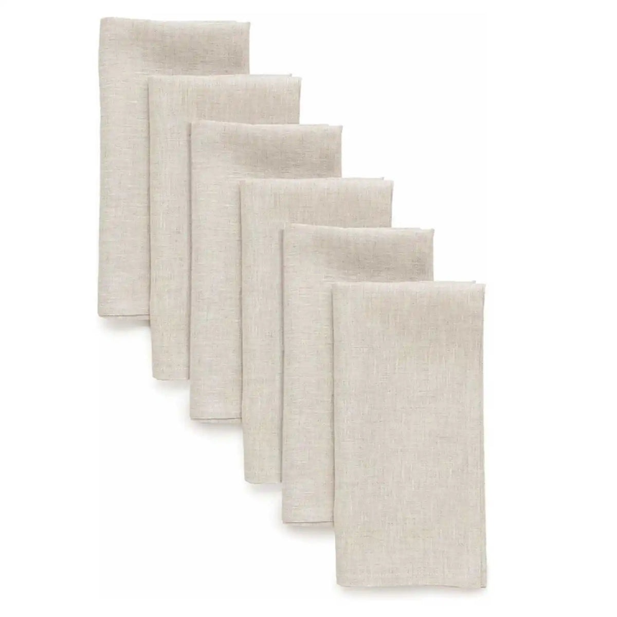 Linen Flax Cotton Dinner Napkins, Set of 12
