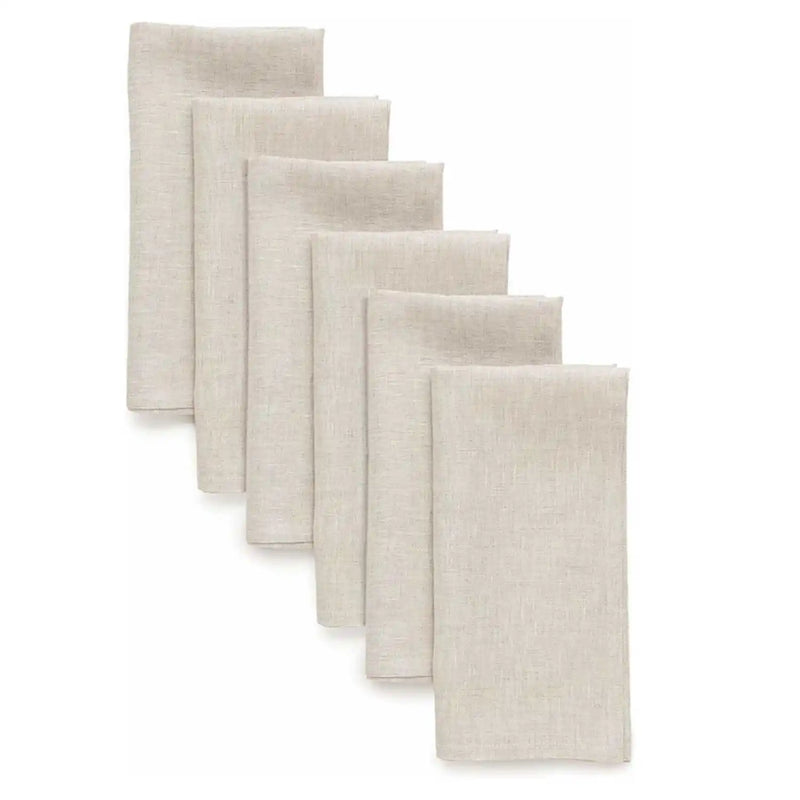 Linen Flax Cotton Dinner Napkins, Set of 12