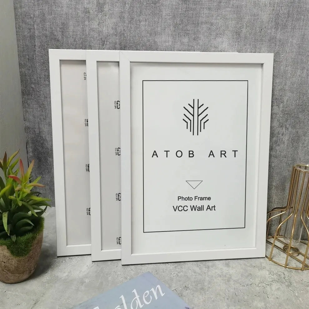 Wood Photo Frames, Set of 3
