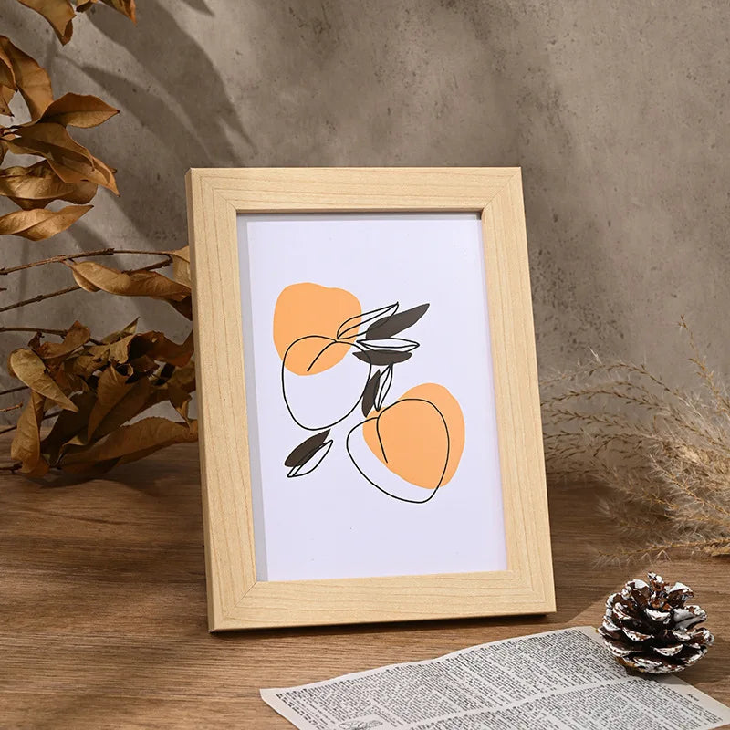 Wood Photo Frame for Wall or Tabletop