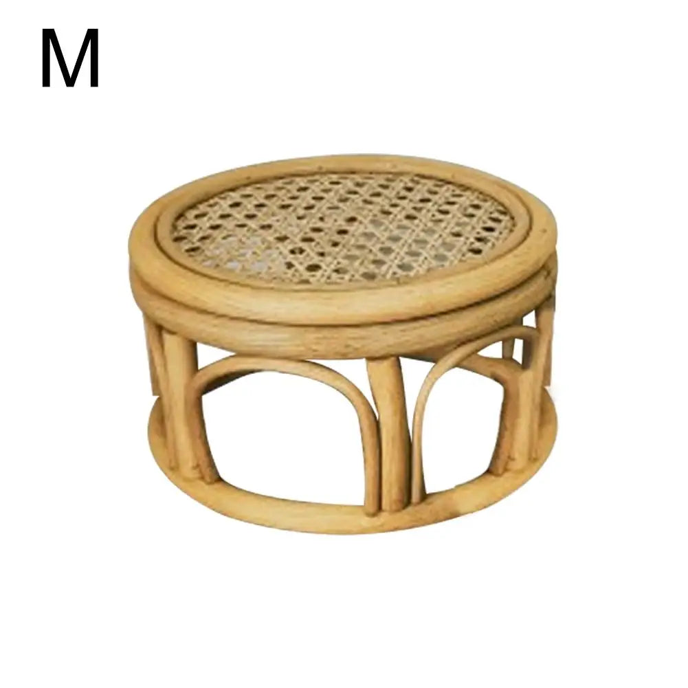 Rattan Wicker Plant Stand, Farmhouse Style