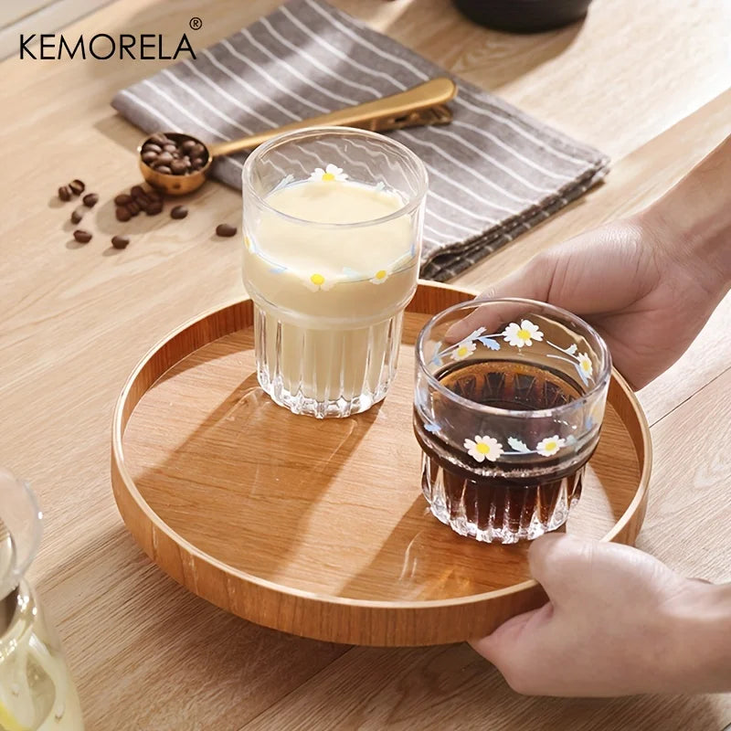 Round Acacia Wood Serving Tray, Set of 4 Sizes